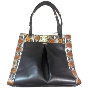 Calvin Klein Nickel North/South Tote, Multi Snake New